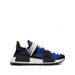 Adidas x BBC x Pharrell NMD Hu "Plaid Pack - Blue" sneakers
