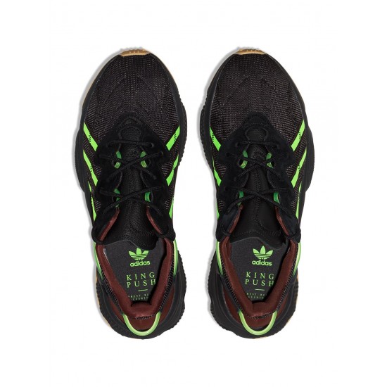 Adidas X Pusha T Black Ozweego Sneakers