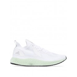 Adidas white Alphaedge 4D reflective sneakers