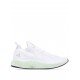 Adidas white Alphaedge 4D reflective sneakers