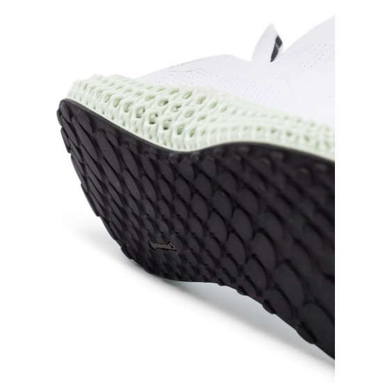 Adidas white Alphaedge 4D reflective sneakers