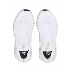 Adidas white Alphaedge 4D reflective sneakers