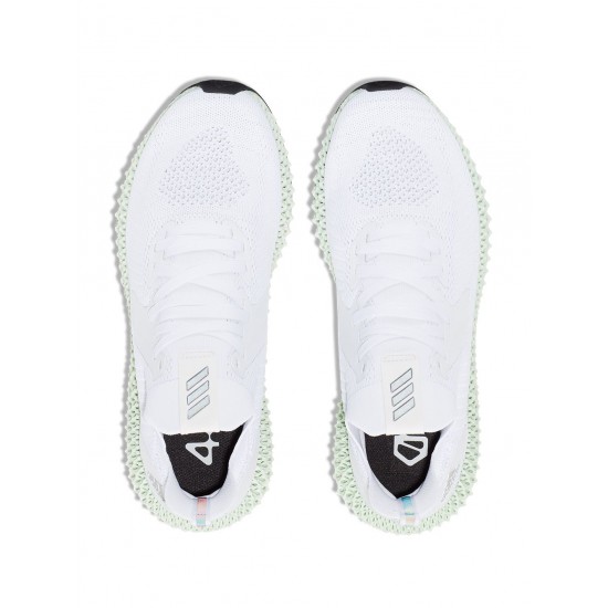 Adidas white Alphaedge 4D reflective sneakers