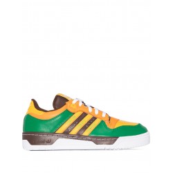 Adidas X Human Made green Rivalry leather sneakers