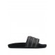 Adidas logo embossed stripe detail slippers