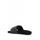 Adidas logo embossed stripe detail slippers