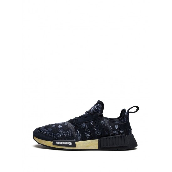 Adidas x Neighborhood NMD_R1 "Paisley Night Navy" sneakers