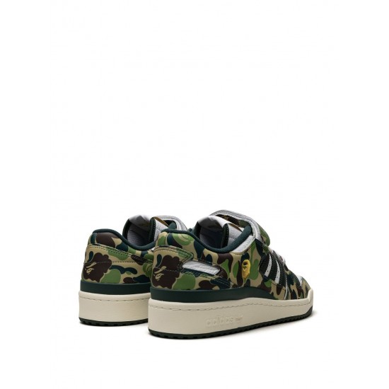 Adidas x BAPE Forum 84 Low 30th Anniversary Green Camo sneakers