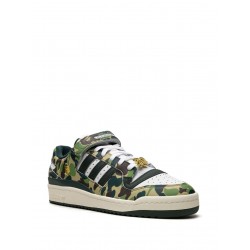 Adidas x BAPE Forum 84 Low 30th Anniversary Green Camo sneakers