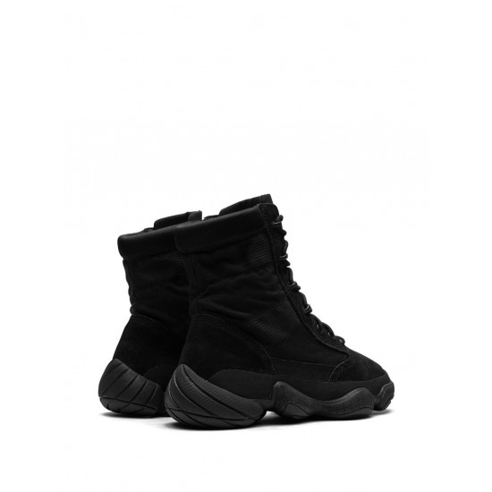 Adidas YEEZY 500 High Triple Black Tactical Booties Sneaker