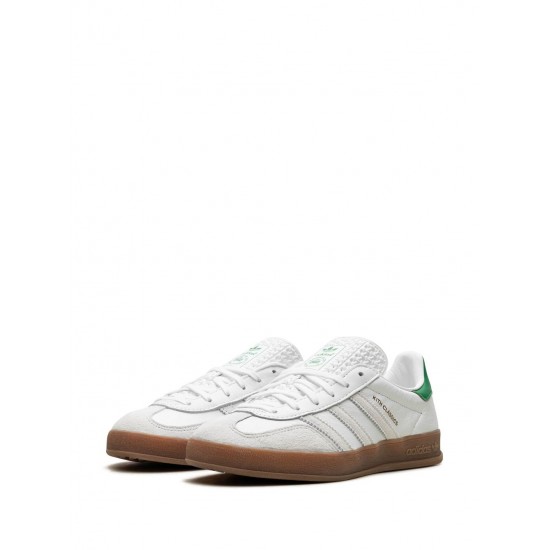 Adidas Gazelle Indoor Kith- White / Green Sneakers