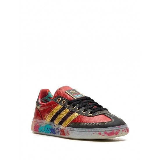 Adidas Handball Spezial SEED - Scarlet Gold Paint Splatter Sneakers Adidas Handball Spezial SEED - Scarlet Gold Paint Splatter Sneakers