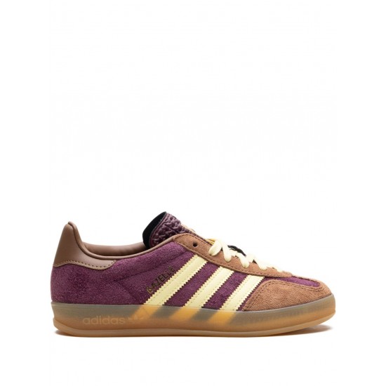 Adidas Gazelle Indoor Maroon/Almost Yellow/Preloved Brown sneakers