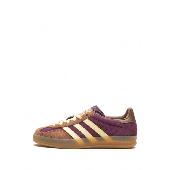 Adidas Gazelle Indoor Maroon/Almost Yellow/Preloved Brown sneakers
