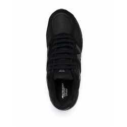 New Balance logo-patch panelled suede sneakers