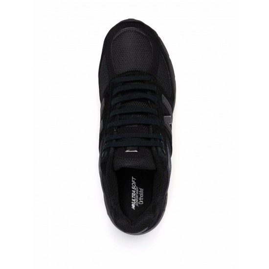 New Balance logo-patch panelled suede sneakers