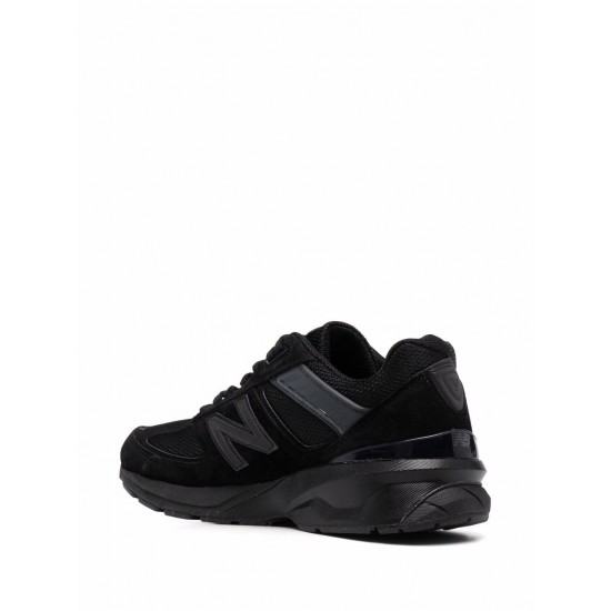 New Balance logo-patch panelled suede sneakers