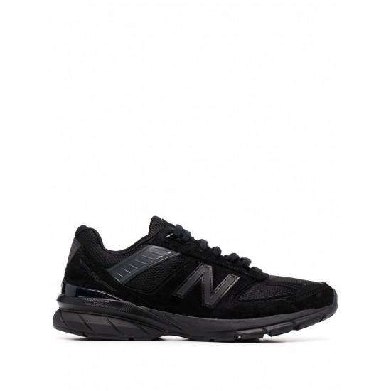 New Balance logo-patch panelled suede sneakers