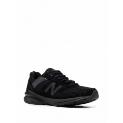 New Balance logo-patch panelled suede sneakers