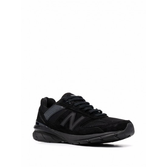 New Balance logo-patch panelled suede sneakers