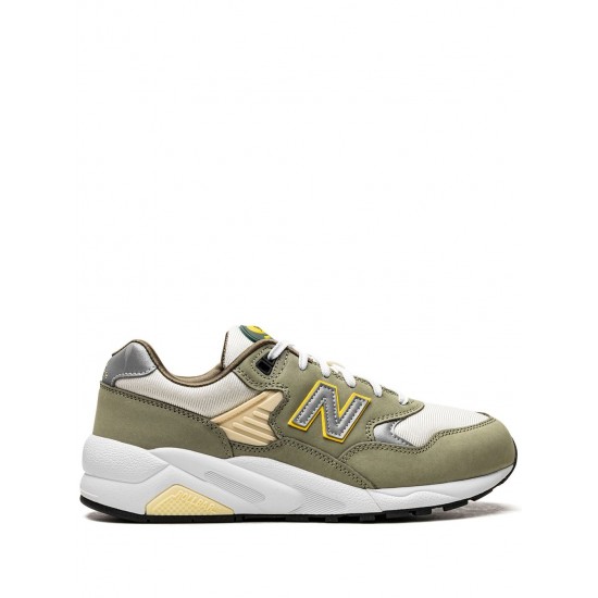 New Balance 580 Olive low-top sneakers