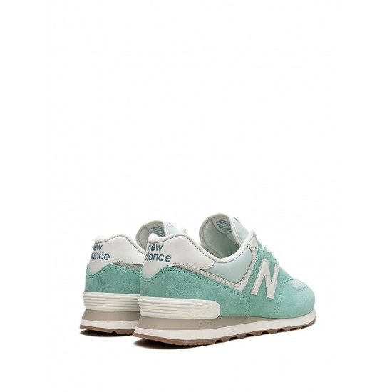 New Balance 574 Green Low-Top Sneakers