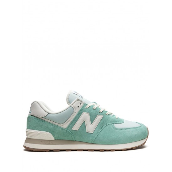 New Balance 574 Green Low-Top Sneakers