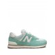 New Balance 574 Green Low-Top Sneakers