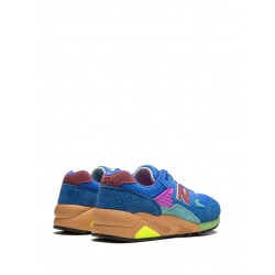 New Balance 580 OG "Blue/Bright Lapis/Washed Burgundy" suede sneakers