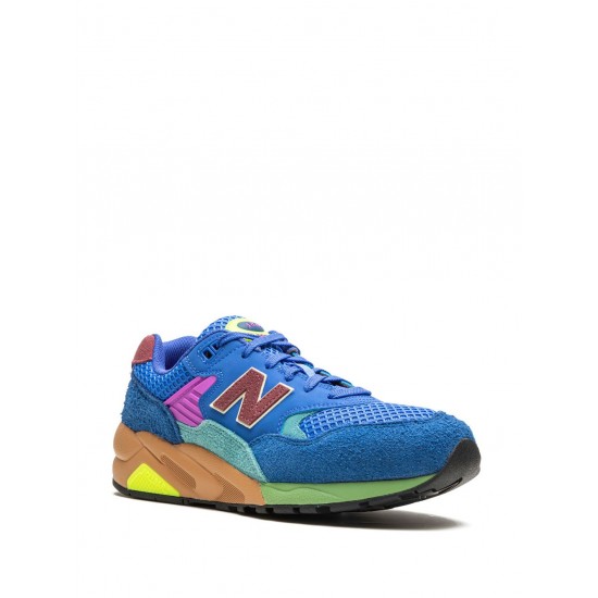 New Balance 580 OG "Blue/Bright Lapis/Washed Burgundy" suede sneakers