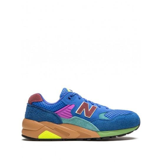 New Balance 580 OG "Blue/Bright Lapis/Washed Burgundy" suede sneakers