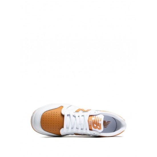 New Balance 480 White/Madras Orange Sneakers