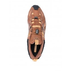 New Balance logo patch leather sneakers