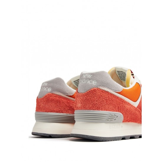 New Balance 574 colorblock suede sneakers