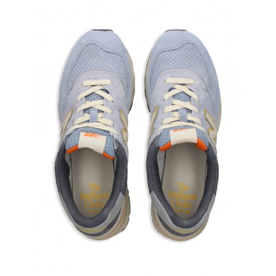 New Balance 574 panelled lace-up sneakers