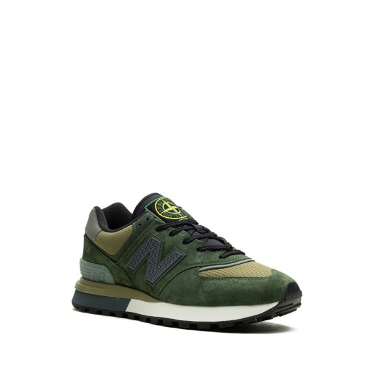 New Balance x Stone Island 574 Legacy Dark Green sneakers