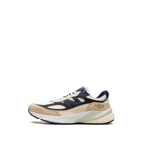 New Balance x Teddy Santis 990v6 Made In USA - White/Black Plum Sneakers