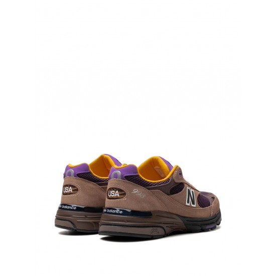New Balance Made in USA 993 Mushroom/Midnight Violet sneakers