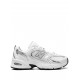 New Balance 530 White Silver Metallic Sneakers