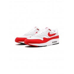 Air Max 1 Anniversary "White/University Red" sneakers