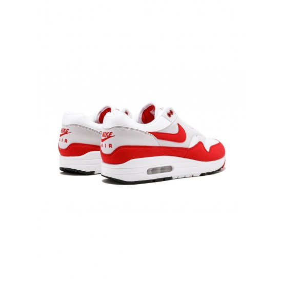 Air Max 1 Anniversary "White/University Red" sneakers
