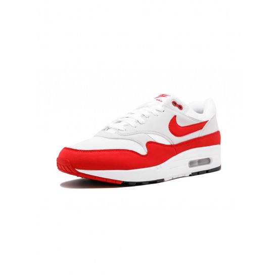 Air Max 1 Anniversary "White/University Red" sneakers