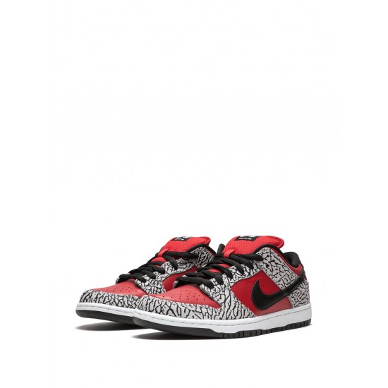 x Supreme SB Dunk Low Premium "Red Cement" sneakers