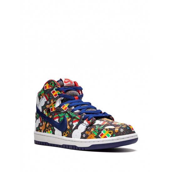 SB Dunk High TRD QS "Ugly Christmas Sweater" sneakers