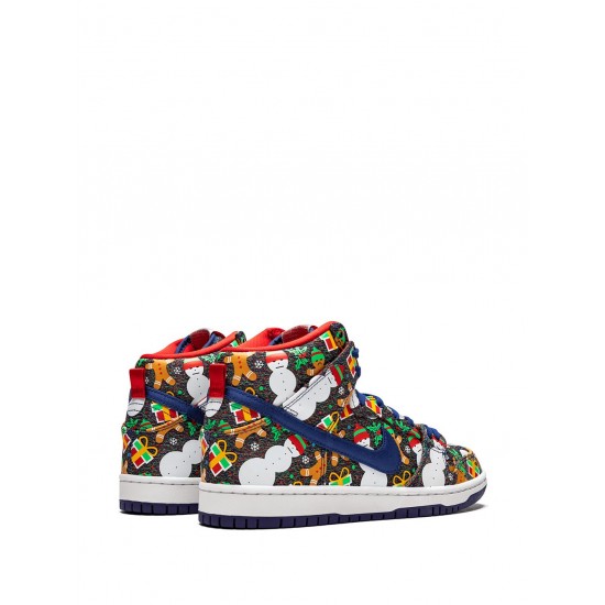 SB Dunk High TRD QS "Ugly Christmas Sweater" sneakers
