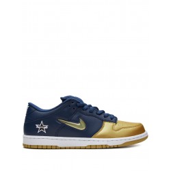 x Supreme SB Dunk Low "Jewel Swoosh Gold/Navy" sneakers
