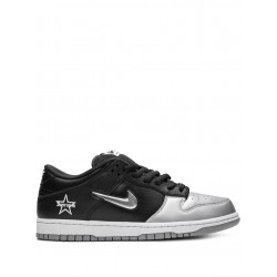 x Supreme SB Dunk Low OG QS "Jewel Swoosh Silver/Black" sneakers