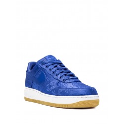 x CLOT Air Force 1 PRM "Blue Silk" sneakers