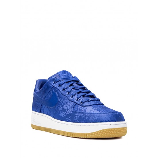 x CLOT Air Force 1 PRM "Blue Silk" sneakers