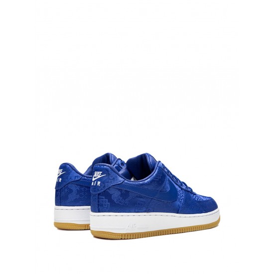 x CLOT Air Force 1 PRM "Blue Silk" sneakers